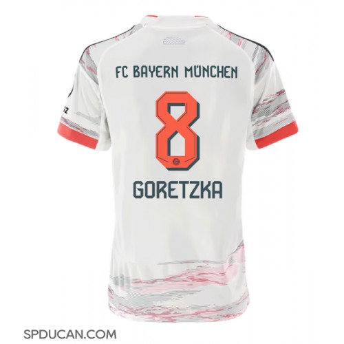 Zenski Nogometni Dres Bayern Munich Leon Goretzka #8 Gostujuci 2025-26 Kratak Rukav